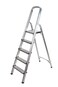 STANLEY Step Ladder, 5 Steps Aluminum Ladder with Non-Slip Rubber Edge Guards &amp; 150 KG Loading Capacity - EN131 Approved