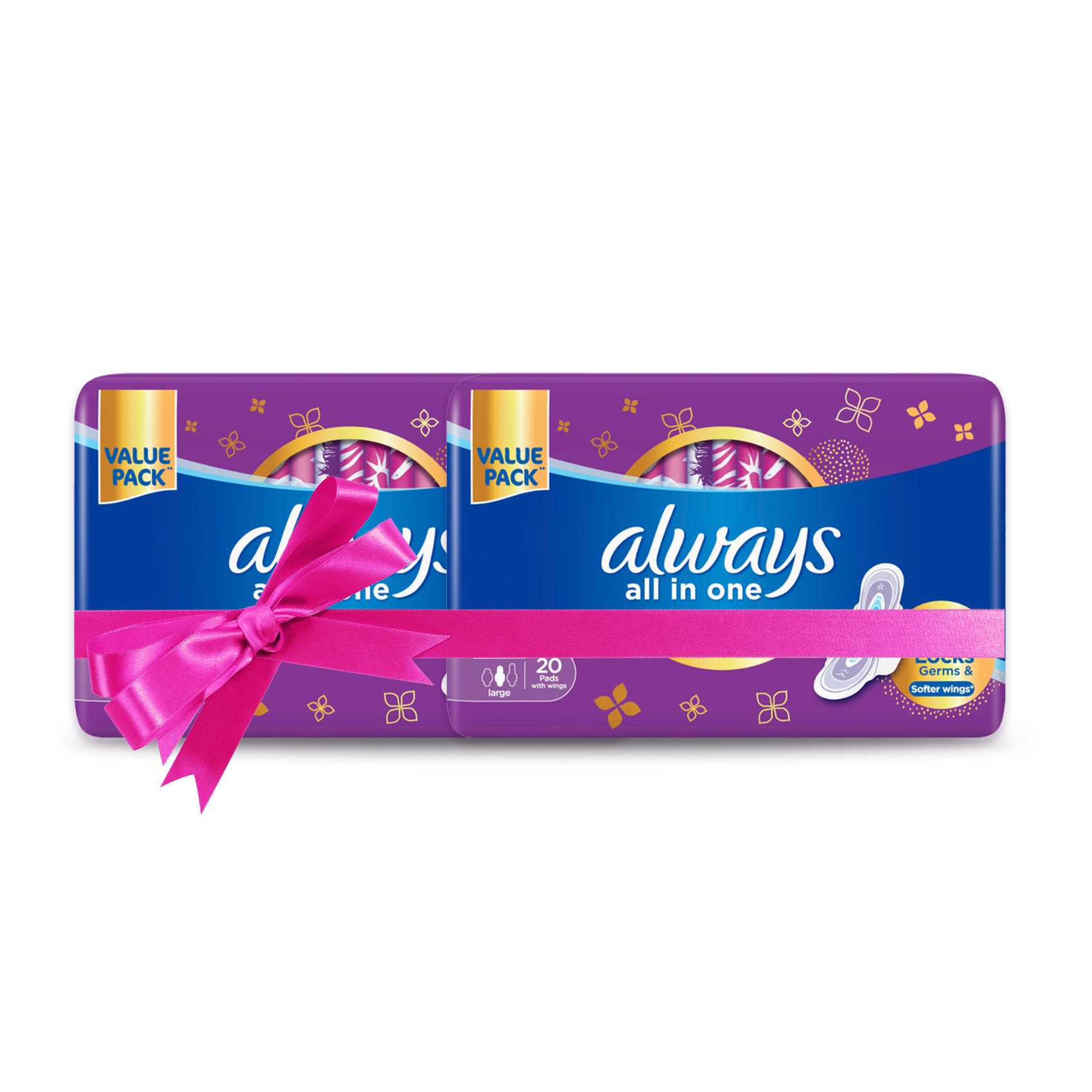 Buy Always All-In-One Ultra Thin Large 20 Sanitary Pads With Wings ...