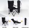COOLBABY Portable Outdoor Camping Chairs,Beach Armchair,Sit and Lie Dual -purpose,With Cup Support, Net Pocket,Beach Folding Chair Fishing Chair,Black