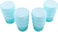 رويال فورد رويال فورد اكواب اكريليك زجاج بتصميم لولبي مجموعة من 4 قطع، ازرق