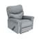 In House Velvet Classic Recliner Chair - Grey - NZ110