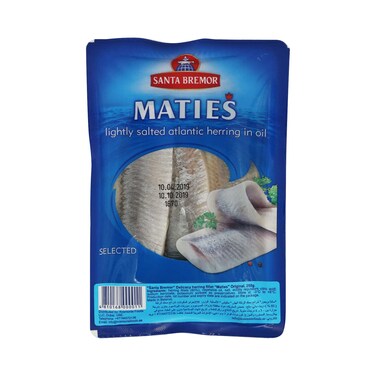 سانتا بريمور ماتي الرنجة الأطلسية المملحة مع الزيت 250غ