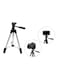Generic 3-Piece Adjustable Aluminum Alloy Camera Tripod Stand White/Black