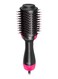 3-In-1 Electric Hair Blow Dryer Straightening Brush Black/Pink