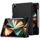 HYX Case Compatible with iPad Pro 12.9 Inch (2022/2021/2020, 6th/5th/4th Gen), Built-in Pencil Holder, Pencil 2 Support, Flexible Back Cover, Trifold Stand Black