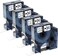 4 Pack Label Replace compitable labels for DYMO D1 Label Tape Refill 40913 9mm x 7m Black on White, S0720680 Standard Label Maker Tape for LabelManager 160 210D 260P 450D