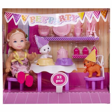 بينجو بيتس بارتي عروسة كوكي مع الحيوانات الاليفة - 16 قطعة