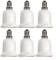 Lavish E14 Male To E27 Female Base LED Light Bulb Adapter Holder, Fireproof Socket Converter (6-Pack)