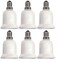 Lavish E14 Male To E27 Female Base LED Light Bulb Adapter Holder, Fireproof Socket Converter (6-Pack)