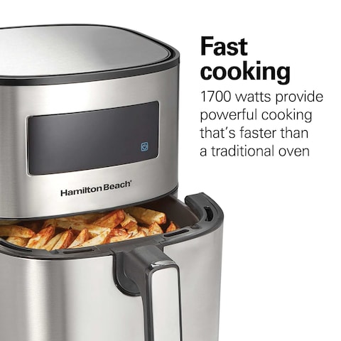 Hamilton Beach Digital Air Fryer 35075ME Silver 1700W