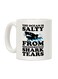 muGGyz Cartoon Bakerer Coffee Mug White/Blue