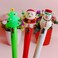 6-Piece Christmas Ballpoint Light Up Multicolour Pens