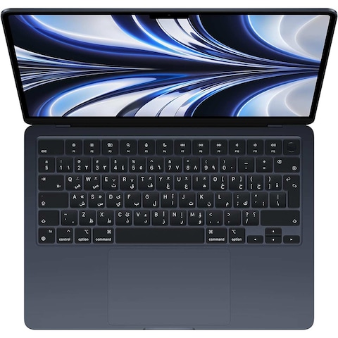 Apple Macbook Air 13.6 Inch, 8GB RAM, 512GB SSD, Midnight (M2 Chip, 10-Core GPU, English/Arabic Keyboard, MLY43AB/A)