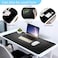 SKY-TOUCH Multifunctional Desk Pad Leather Computer Mouse Pad Office Desk Mat Extended Gaming Mouse Pad, Non-Slip Waterproof Dual-Side Use Desk Mat Protector 80cm x 40cm (Red/Black)