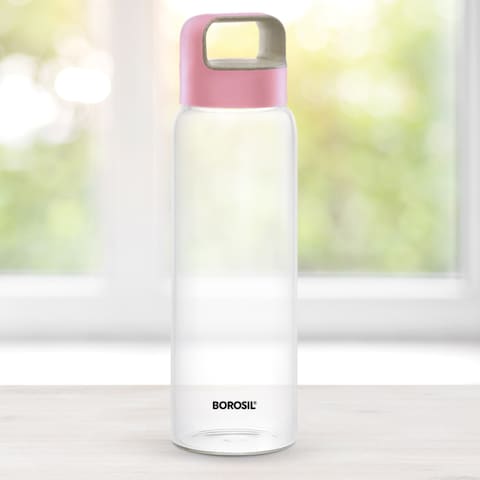 NEO Glass bottle - 750ML_Wide mouth HUSK LID PINK