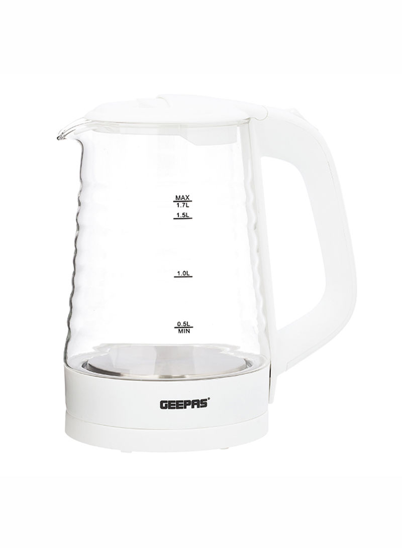 Geepas Electric Kettle 3 L Gk9892 Silver/Black/Red
