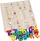 Wooden 3D Alphabet Blocks with Objects,Engaging Educational Montessori Toy for Kids (3 Years and Up)
