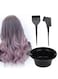 Marrkhor Hair Colouring Brush &amp; Bowl Set - 4 Pcs Black