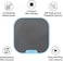 Rapoo A60 Wired Compact PC Stereo Speakers, 3.5mm Audio Input, USB Powered, 2 Stereo Speaker Independent Wire Control, Computer, Smartphone, Tablet, Music Player, White/Black