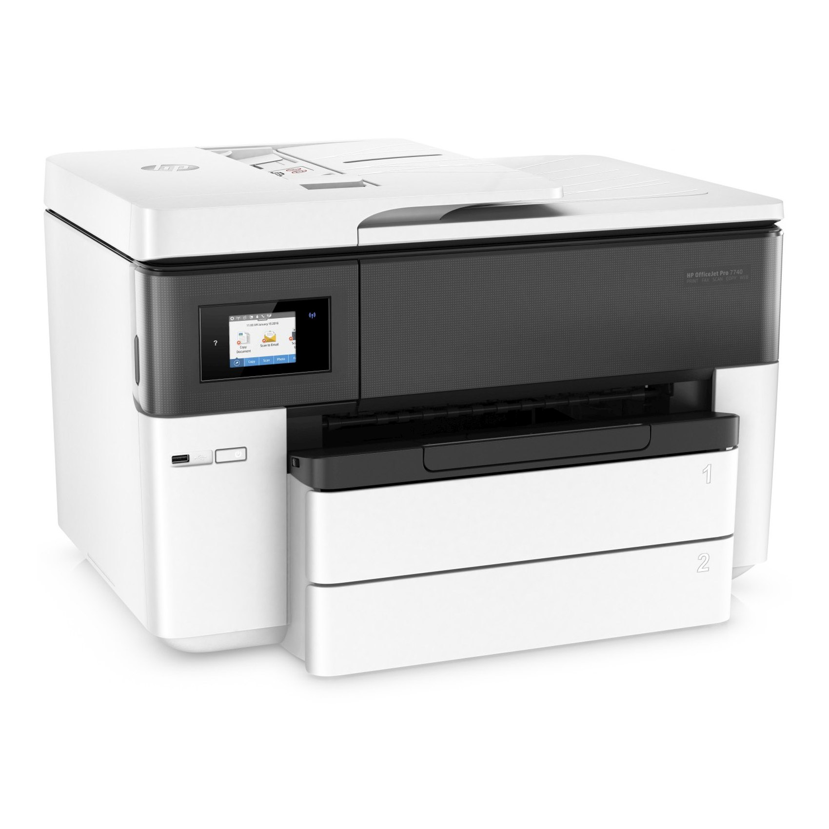 HP OfficeJet Pro 7740 Wide Format All-In-One Printer White