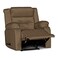 In House Velvet Rocking Recliner Chair - Light Brown - NZ30