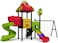 Rainbow Toys - Outdoor Children Playground Set Garden Climbing frame Swing Slide 6.7 * 4 * 4 Meter RW-11031