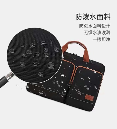Waterproof Nylon Laptop Briefcase Black 15 inch Laptop Shoulder Messenger Bag For Men CB2118