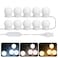Generic-Vanity LEDs Mirror Lights Kit with 10 Bulbs Adjustable 10 Brightness &amp; 3 Lighting Modes USB Mirror String Light for Makeup Dressing Table