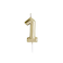 Gold Number '1' Candle