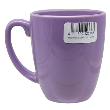STONEWARE MUG 325ML 110Z PURPLE