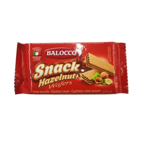 Balocco Snack Hazelnut Chocolate Wafer 45g