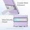 Generic High Protection Case for Samsung Galaxy A52 5G and 4G, Transparent Flexible Silicone, Vertical Or Horizontal Metal Kickstand, Crystal Clear Cover