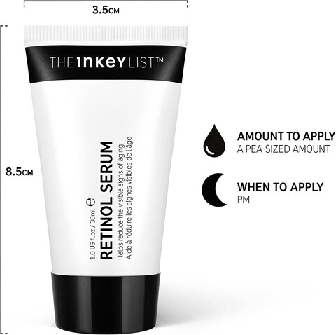The Inkey List 1% Slow Release Retinol Serum Targets Wrinkles And Signs Of Ageing, 30ml