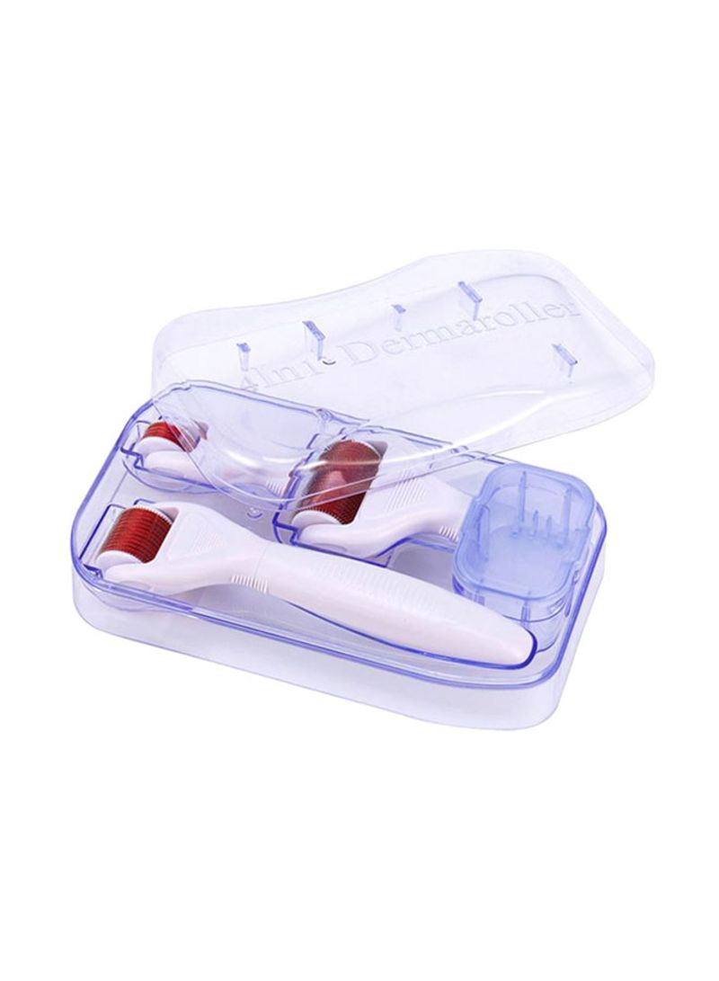 Generic 4-In-1 Derma Roller Kit White/Red