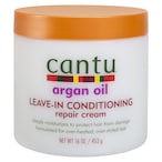 Buy Cantu Argan Oil Leave-In Conditioning Repair Cream White 453g in UAE