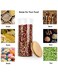 Marrkhor 2200ml Glass Food Storage Jars Containers With Airtight Bamboo Lids Set Of 3 Kitchen Glass Canisters For Coffee