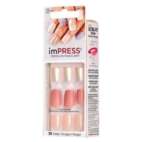 imPress Press-On Unexpected Artificial Nails - Multi Colour, 30 Piece