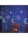Generic Led Moon And Star Curtain Lights Multicolour 20X15X8Centimeter