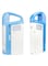 Sonashi Rechargeable 3 Side Lantern With Solar Panel SEL-697SP Blue 15x6.5x20cm