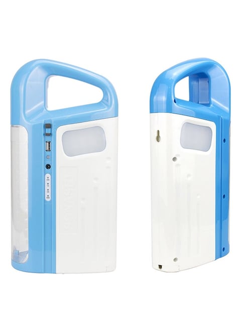 Sonashi Rechargeable 3 Side Lantern With Solar Panel SEL-697SP Blue 15x6.5x20cm