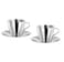 Espresso cup and saucer, stainless steel6 cl,2pack