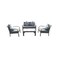 Paradiso Regen Rattan Set 4 Count Grey