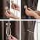 Aiwanto 1 Pair Curtains Holdbacks Tiebacks Magnetic Rope Drape Tie Backs Holders(Blue)