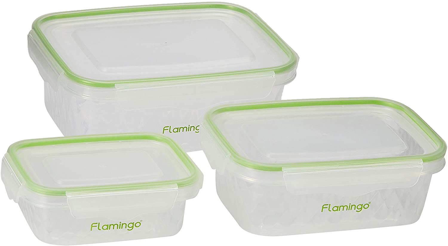 Buy Flamingo Air Tight Food Container 3-In-1, Multi-Colour, FL5009Atcst ...