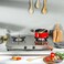 Geepas Stainless Steel Gas Cooker-Auto Ignition System, LPG Gas Stove, Silver - 2 Year Warranty
