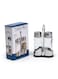 Cuisine Art 2PCS Glass and Stainless Steel Salt &amp; Pepper Shaker Set - 40ml