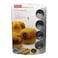 Prestige Muffin Tin with Bottom Design 12 Cup Grey
