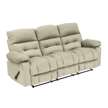 إن هاوس كرسي استرخاء ثلاثي منجد بالمخمل - بيج فاتح - NZ60