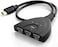 Black 3-Port HDMI Switch with Cable - 3x1 HDMI Splitter Switcher Support Full HD 3D 1080p