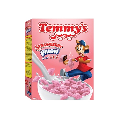 Temmys Strawberry Pillow Cereal - 250 gram